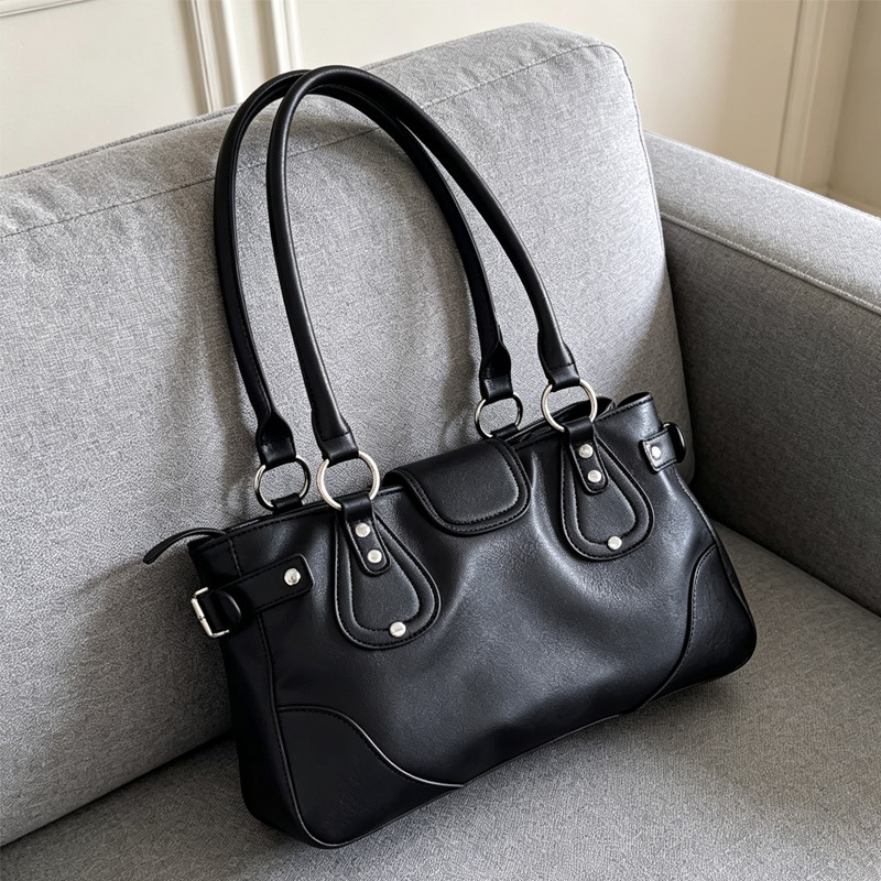 2026年新作 Y2K クールなリベット付きハンドバッグ バ - Women Bags 2026 Trends のレビューと価格