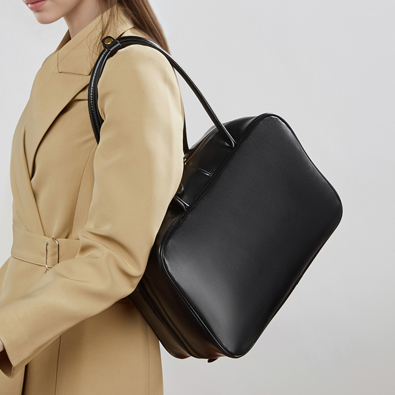 BURMINSA 大容量 本革 ボストンバッグ レディース  - Women Hand Bags For Office のレビューと価格