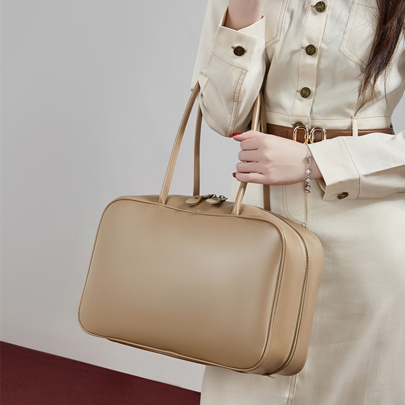 BURMINSA 大容量 本革 ボストンバッグ レディース  - Women Hand Bags For Office のレビューと価格