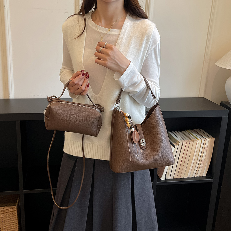 ヴィンテージ風のバケット型コンポジットハンドバッグ。女性用、 - Women'S Bags Handbags のレビューと価格