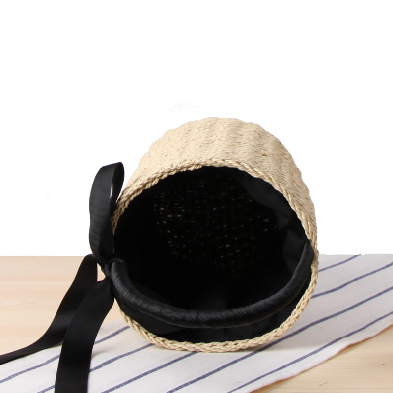 女性のための手作りの籐のハンドバッグ,ショルダーストラップ付 - Women'S Raffia Bags のレビューと価格