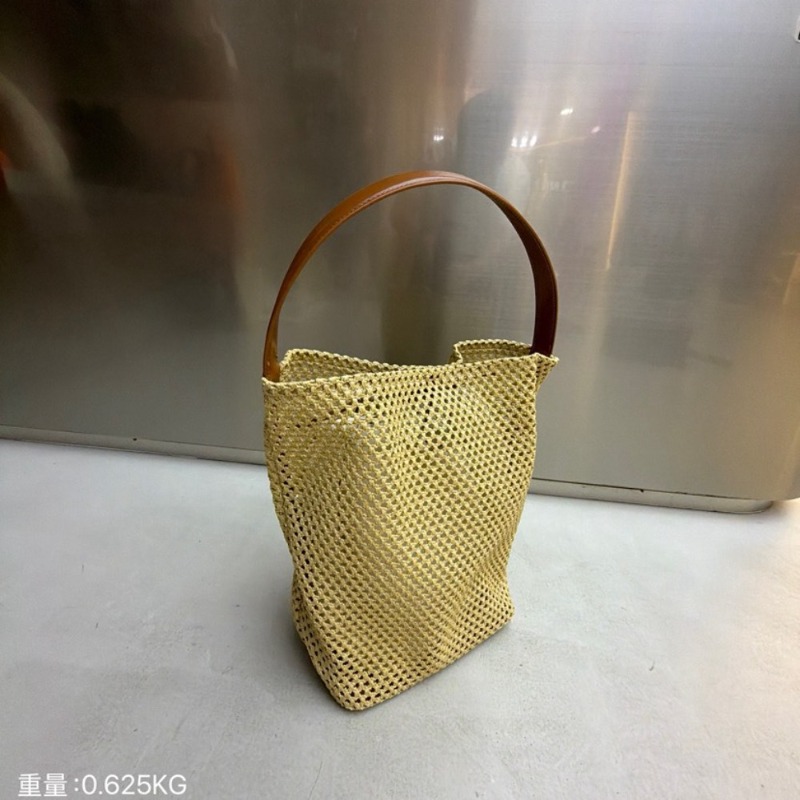 2026年新作コントラストカラーラフィア織りバッグ韓国ファッ - Women'S Raffia Bags のレビューと価格